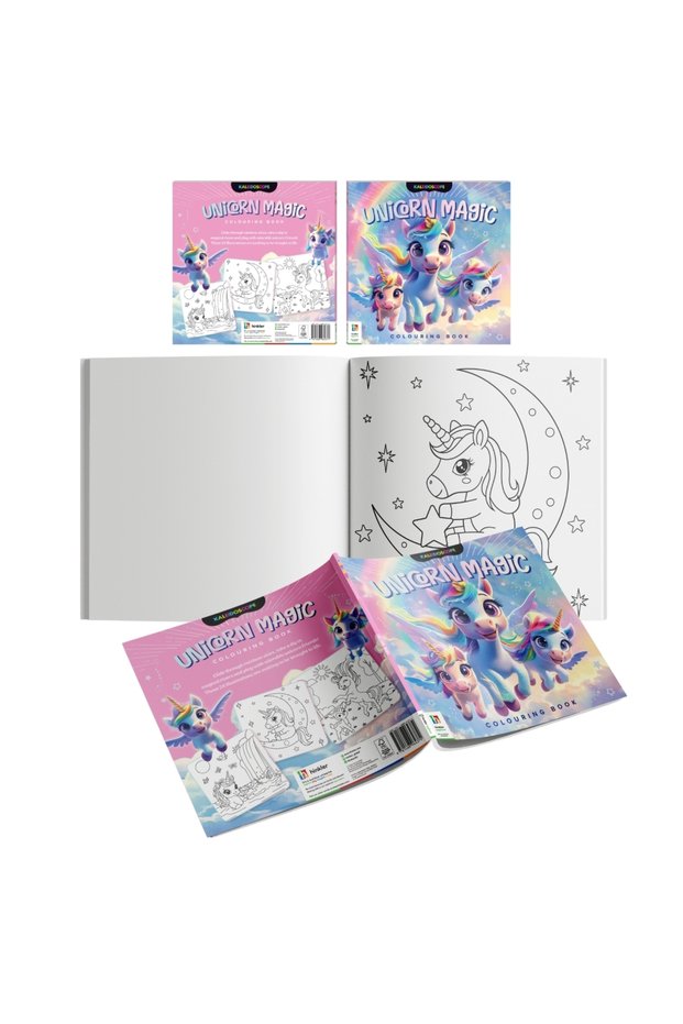 Kaleidoscope Colouring Unicorn Magic | 48 Page Book | Coloring Activity | Art & Craft Kit