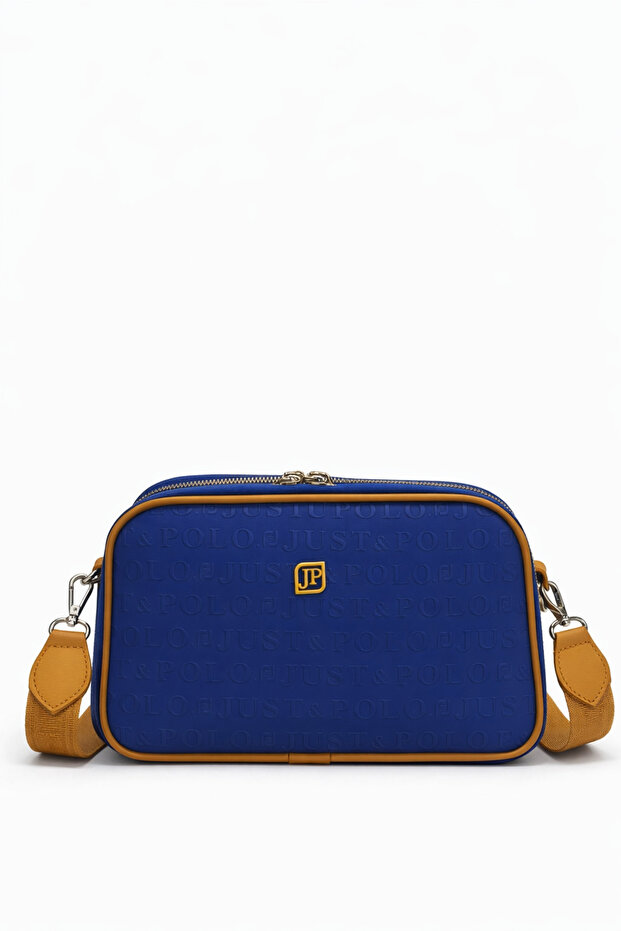 Women's Crossbody Bag Navy Blue Tan 4023