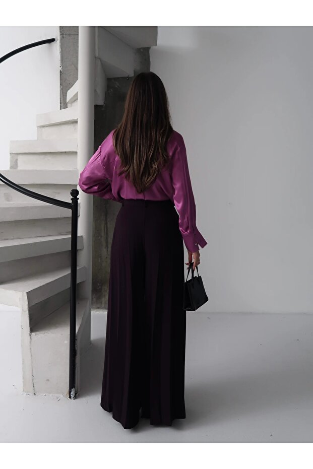 Mor Piliseli Pantolon - 5