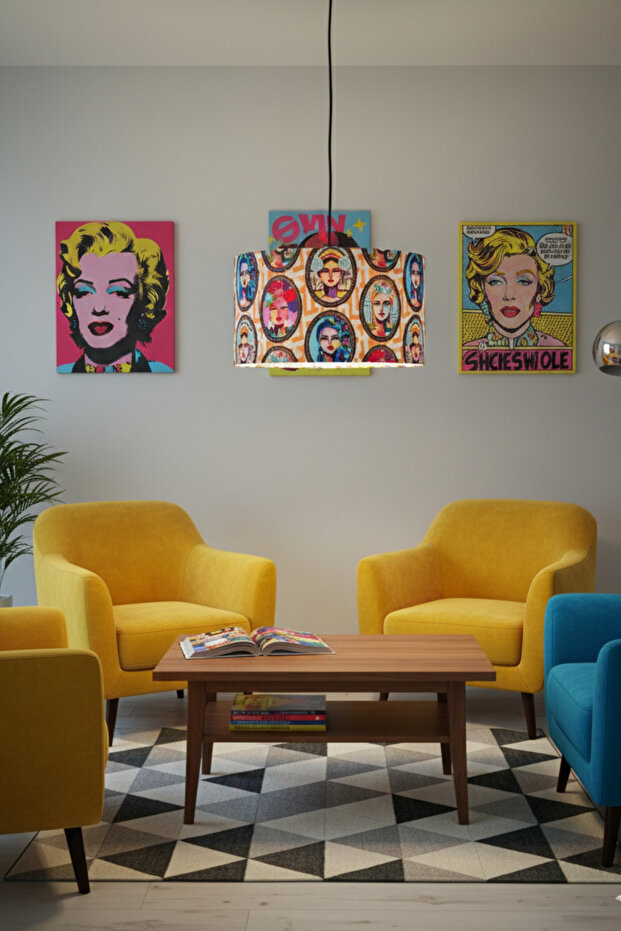 Pop Art Sarkıt Avize - 6