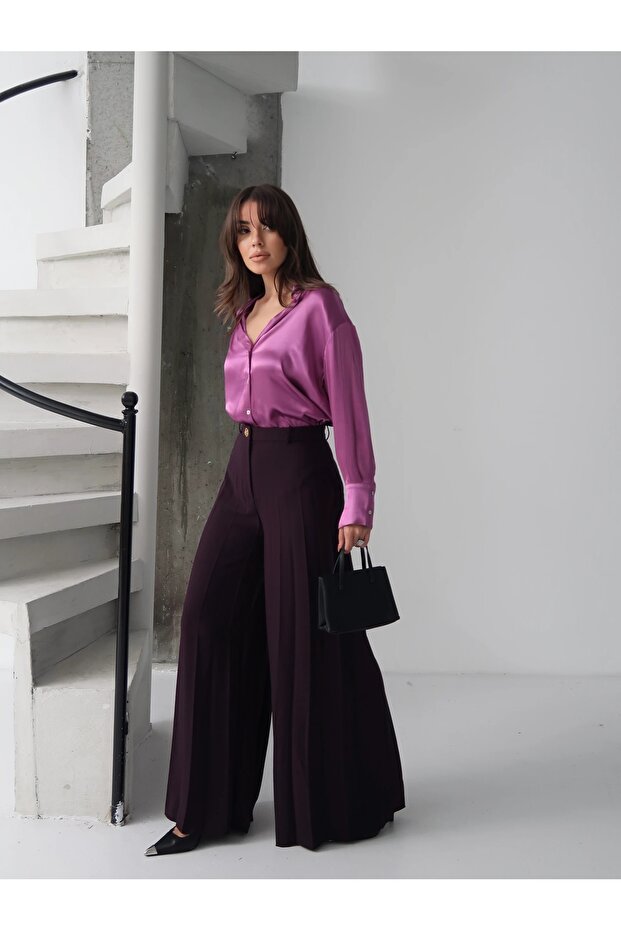 Mor Piliseli Pantolon - 3