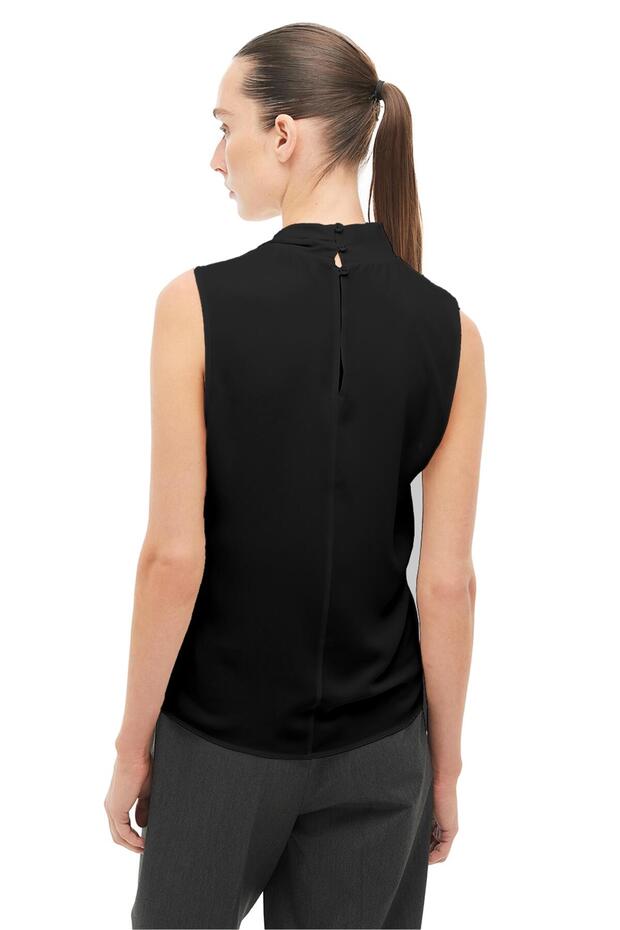 Siyah Degaje Yaka Bluz - 4