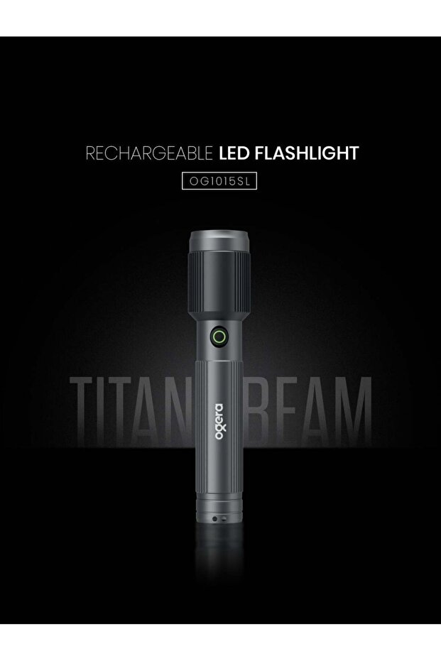 Rechargeable LED Flashlight 20W Laser Light