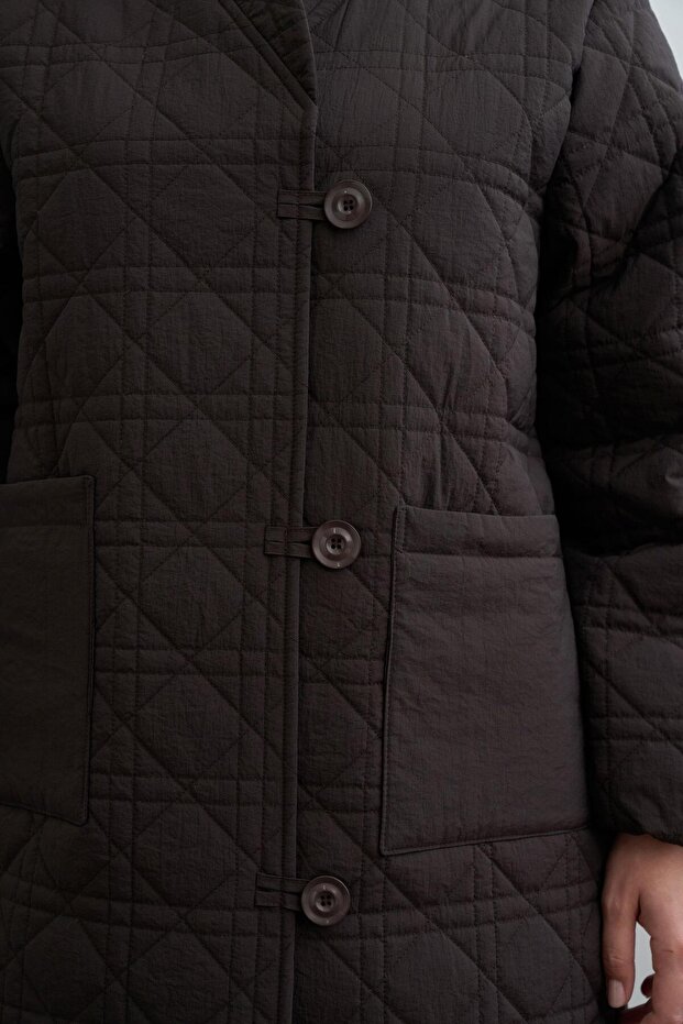 Acı Kahve-Kapitone Mont - 5