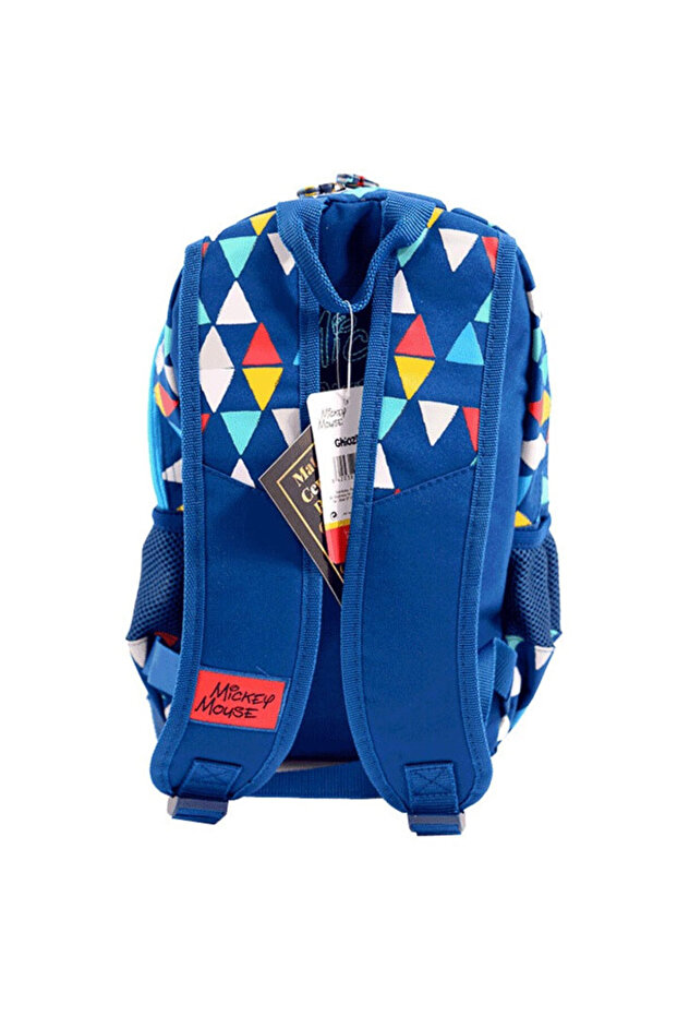 Kindergarten Backpack Mickey Blue Triangles - 3