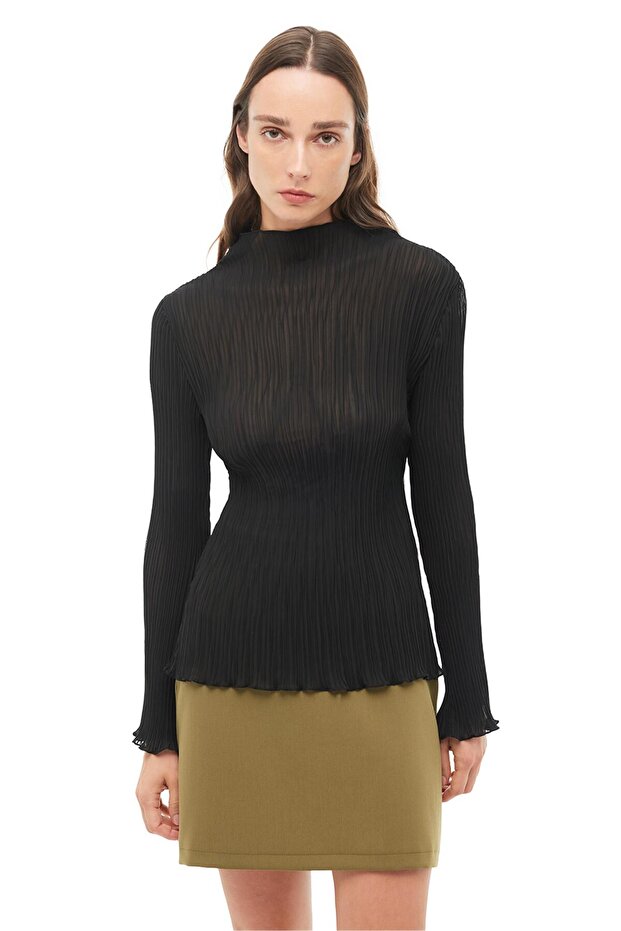 بلوزة طوق الصياد الأسود - 2