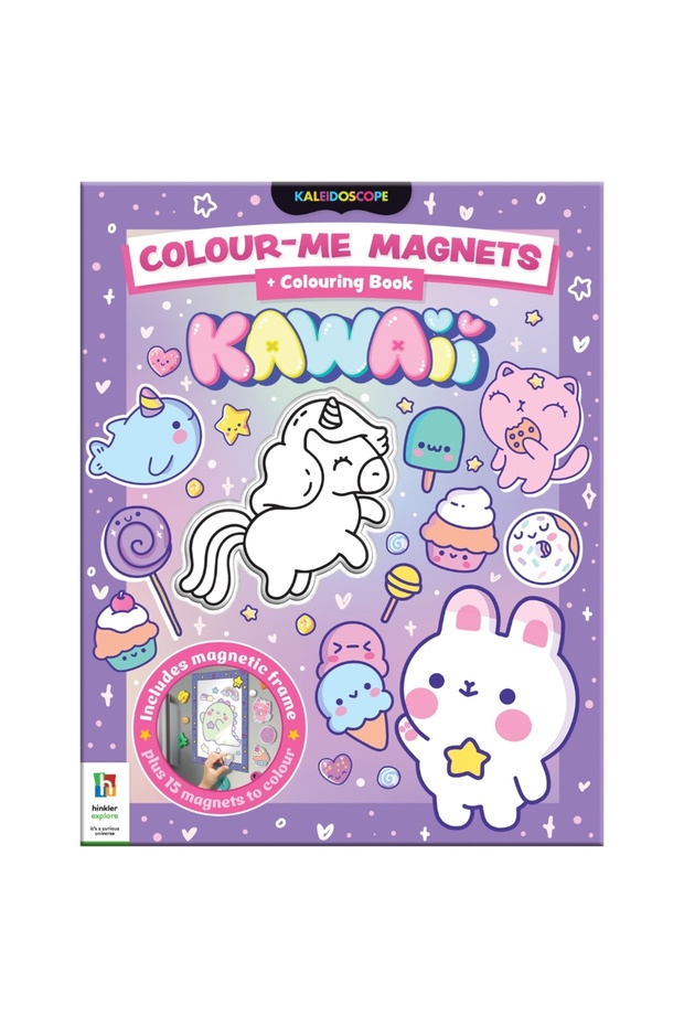 Colour-Me-Magnets Kawaii | 24 Pages Book | Art & Craft Kit | Coloring Activity