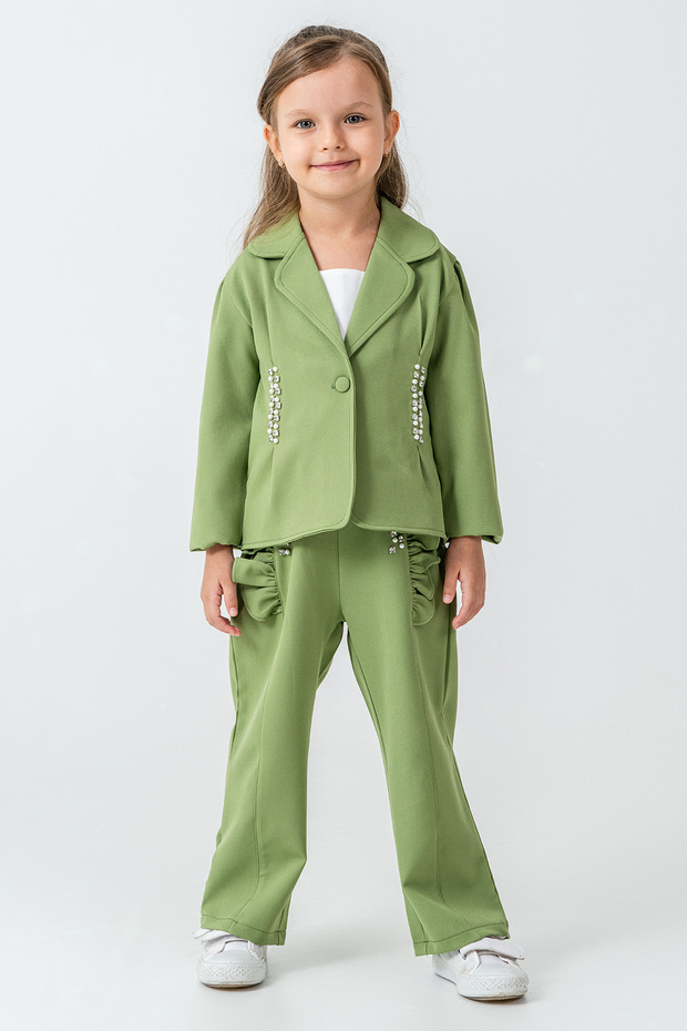 Pearl Stone Jacketed Girl's 3-Piece Set - 26K 2240