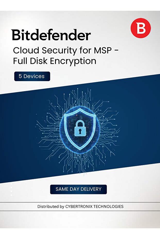 Cloud Security for MSP - Full Disk Encryption 5 Devices | Digital License |SAME DAY DELIVERY
