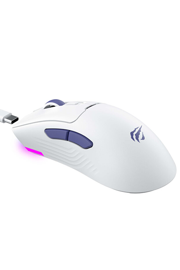 Gamenote MS966SE Kablosuz Gaming Mouse - Mavi/Beyaz – 3 Mod Bağlantı, 22000 DPI, RGB, BT V5.2 - 5