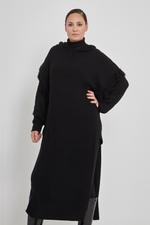 Püsküllü Triko Tunik - 3