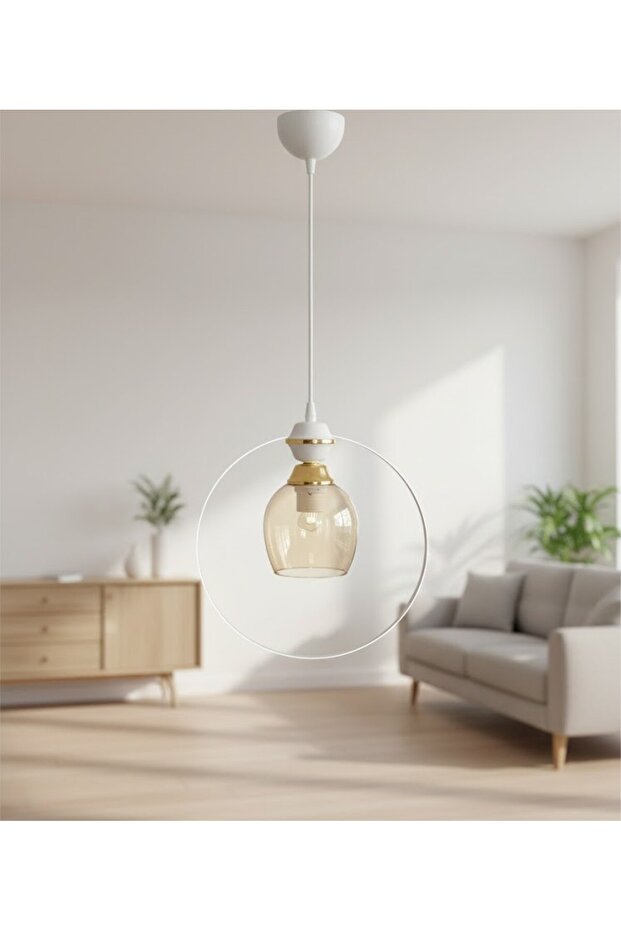 Tekli Cam Sarkıt Avize - 1