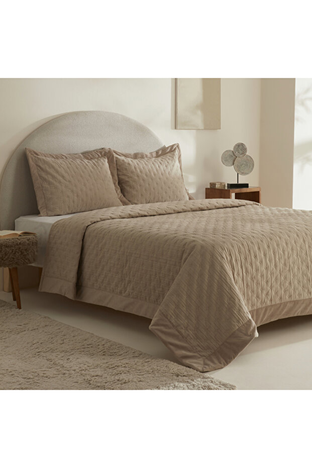 Taylor Double Bedspread Set Beige - 2