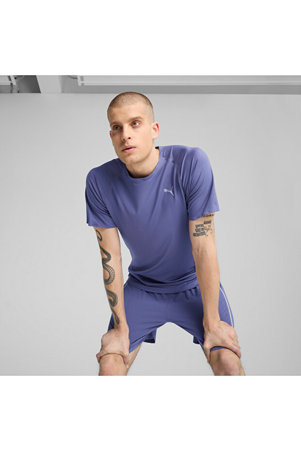 Mens CLOUDSPUN Running T-Shirt - Blue
