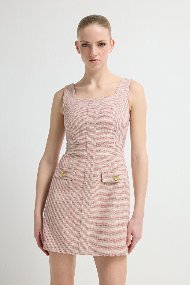 Kolsuz Mini Elbise - 2