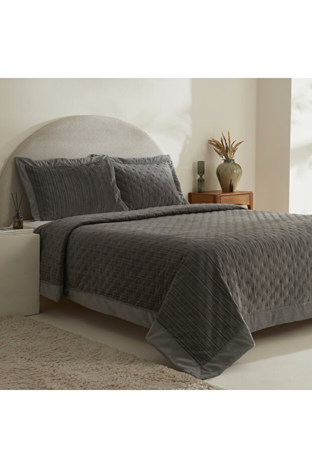 Taylor Double Bedspread Set Anthracite - 2
