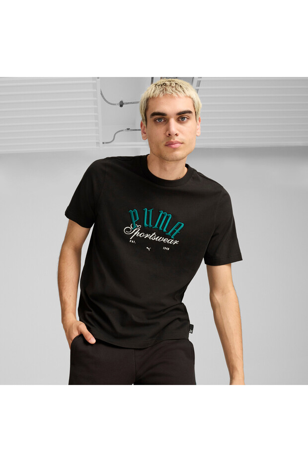 Mens GRAPHICS Sportswear T-Shirt - Black