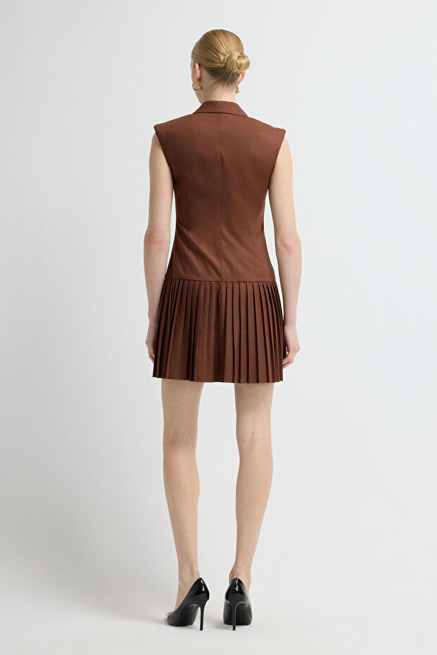 Piliseli Mini Elbise - 5