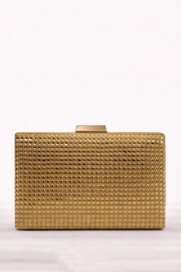 Women's Evening Dress Portfolio Bag Gold Y0632-18