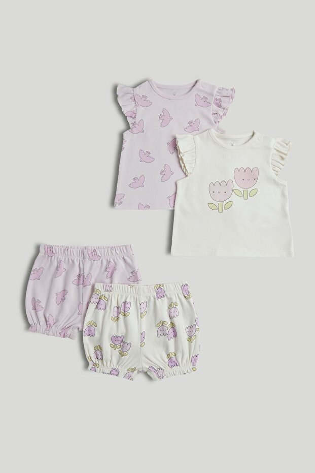 2 Pack Short Pyjama Sets