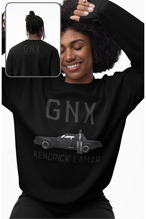 سويت شيرت بدون قلنسوة مطبوع عليه Kendrick Lamar GNX Ense للجنسين قصة فضفاضة