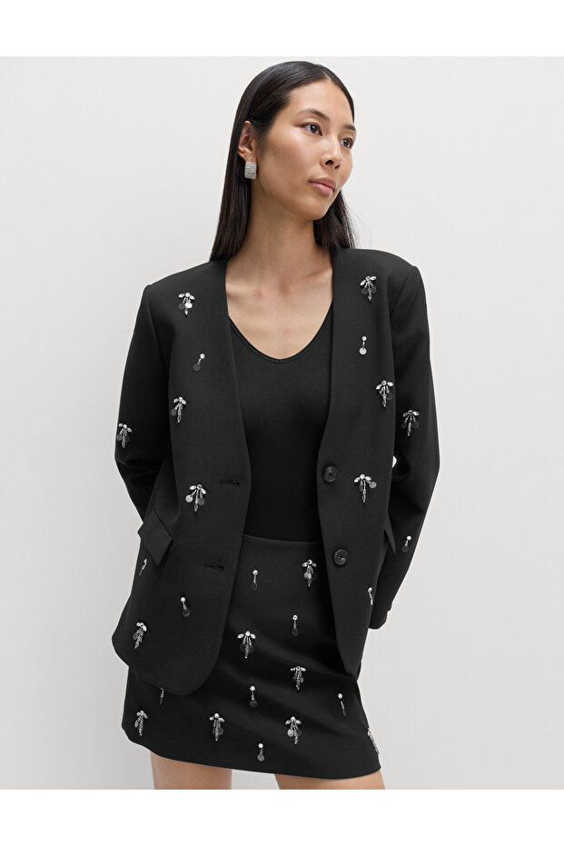 Süslemeli Mini Etek - 4