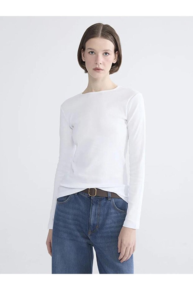 Brown Crew Neck Women's Bodysuit (S6)