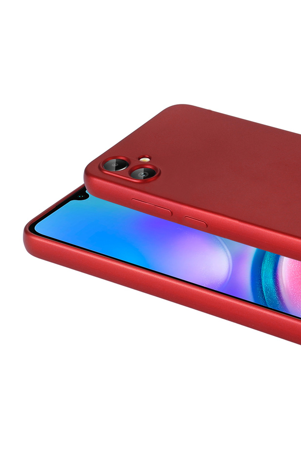 غطاء حماية سيليكون CPPL Premier لهاتف جالاكسي A07 - أحمر - 4