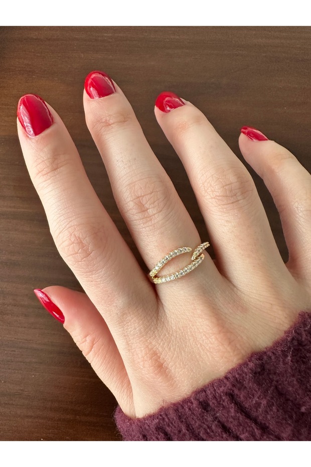 Gold Stone Intersection Ring - 4