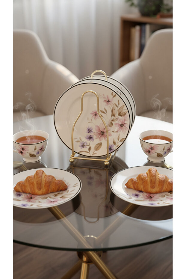 طقم حامل أطباق بتصميم أنيق وعرض منظم - 3