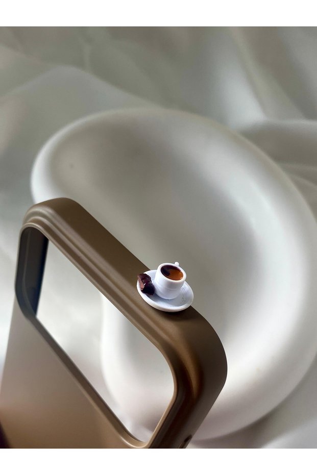 iPhone 17 Pro Compatible Coffee Cup-Shaped Silicone Case (Ask for Other Models)