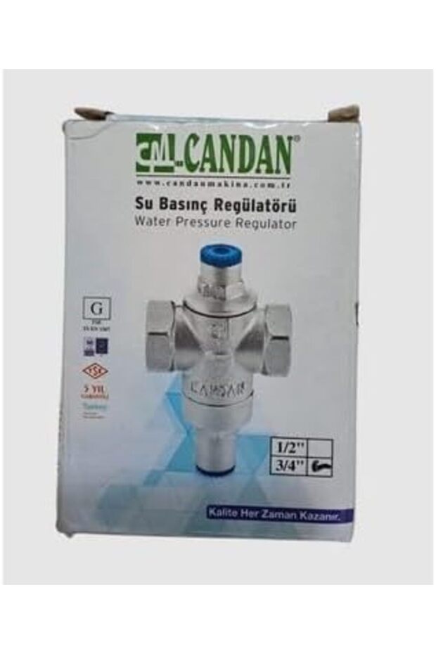 Candan Water Pressure Regulator, 3/4 Inch, Pressure Reducing Valve, Without Fitting 1190732