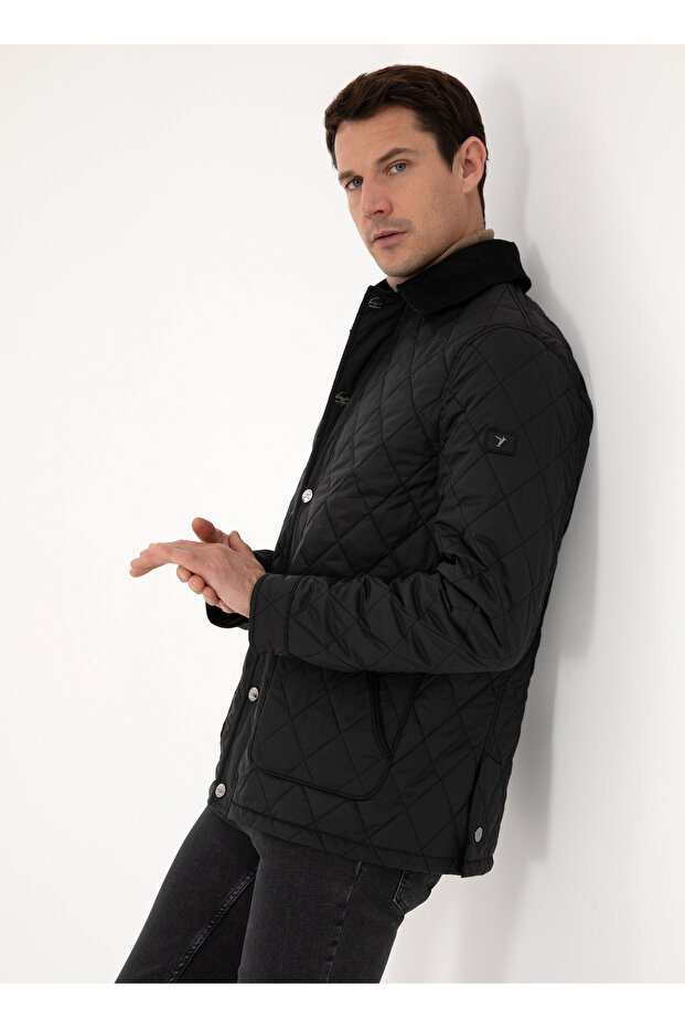 Siyah Erkek Mont DEWEY - 3