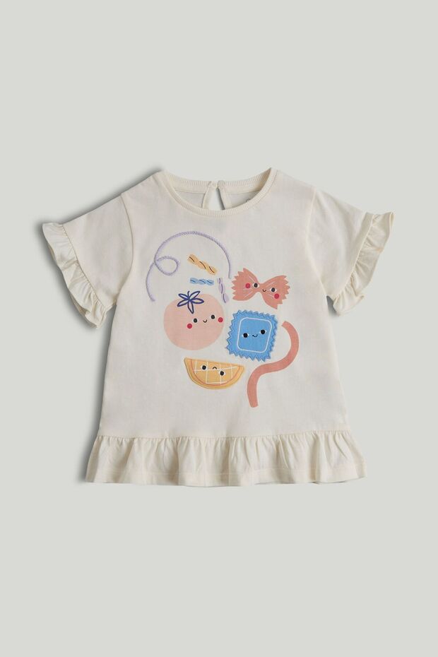White Pasta T-Shirt