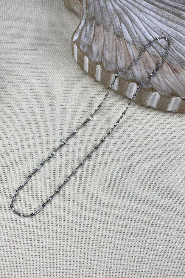 316L Stainless Steel Singapore Chain Casual Order Necklace 60 cm Tarnish Resistant