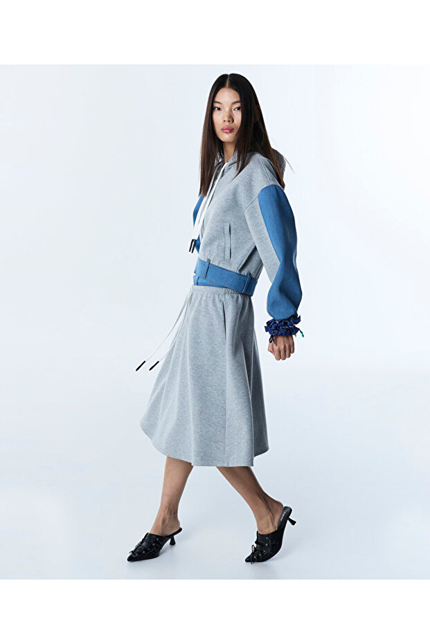 ÇİFT PARÇA GÖRÜNÜM SCUBA ETEK - 7