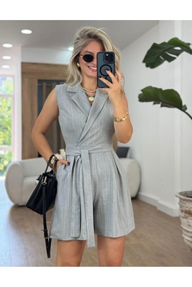 KADIN ŞORTLU TULUM - 3