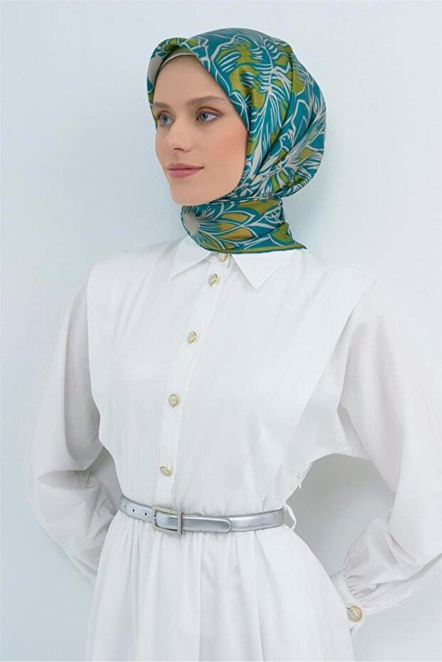وشاح حرير ساتان 9539D E26YA9539D01-80