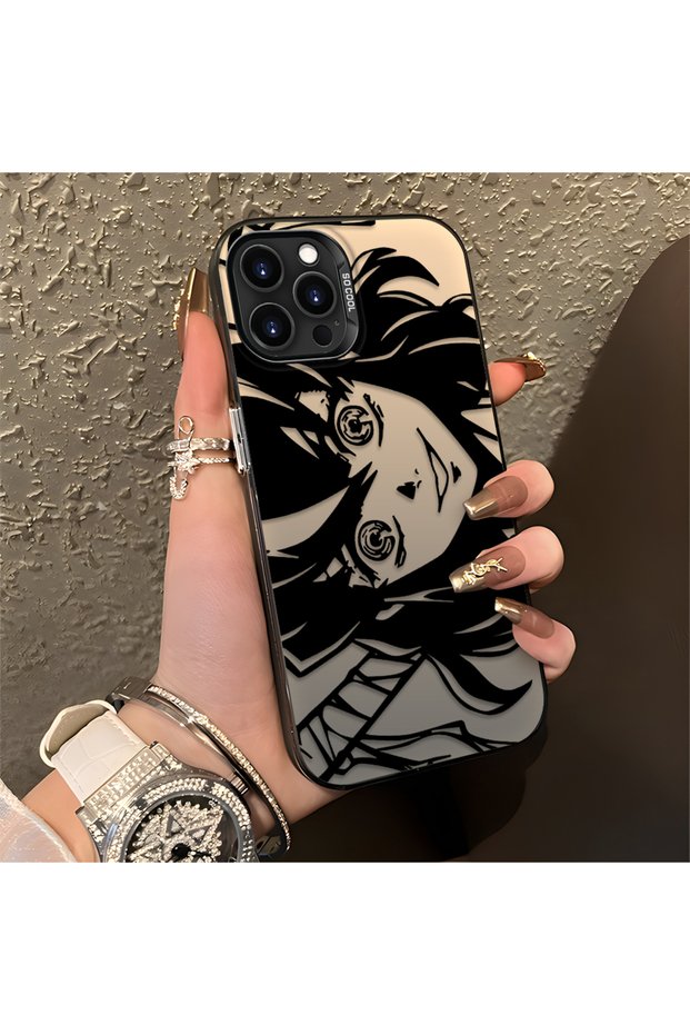 iPhone 15 Pro Compatible Cartoon Anime Pattern Anti-Shock Phone Case