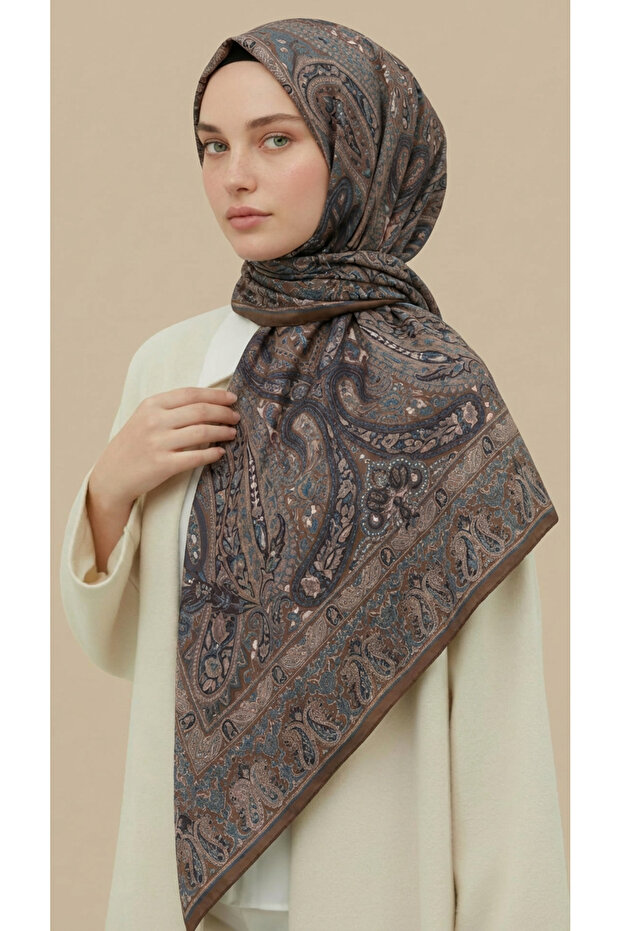 Ethnic Pattern 120*120 cm Cotton Scarf