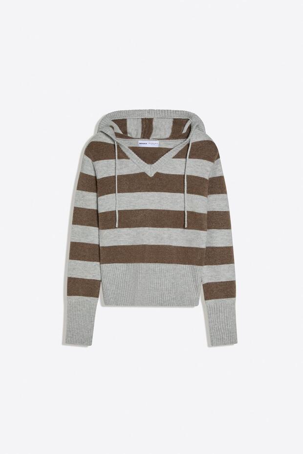 Baskılı kapüşonlu sweatshirt - 5