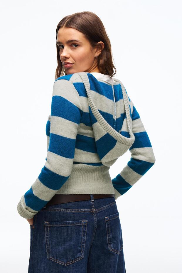 Baskılı kapüşonlu sweatshirt - 2