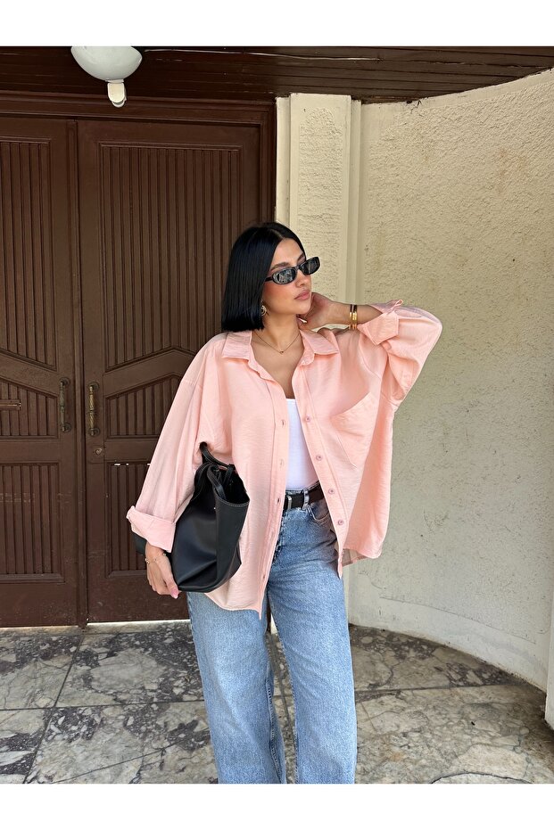 Modal Salaş Oversize Gömlek - 3