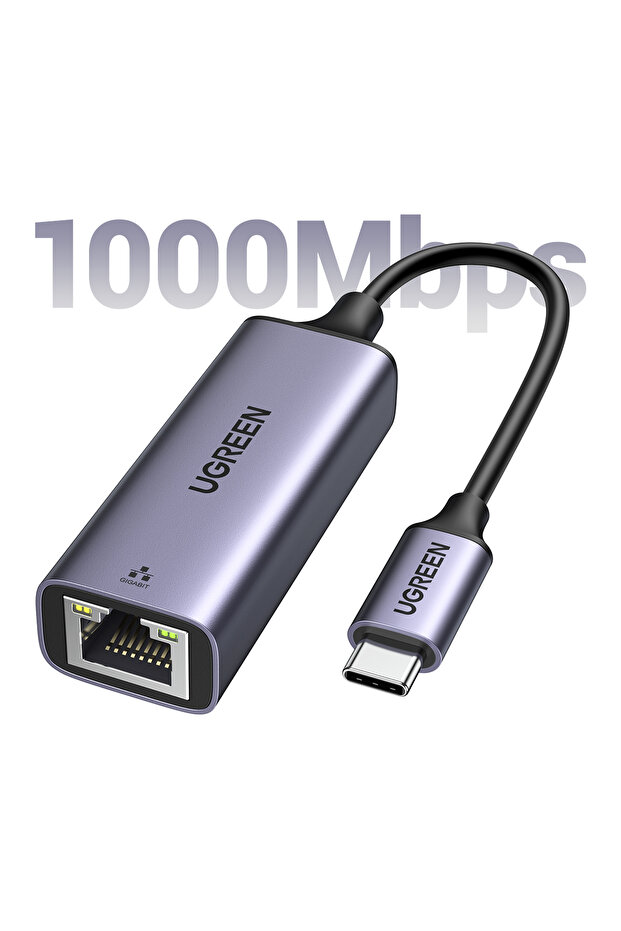 USB Type-C to Ethernet RJ45 Dnüştürücü Adaptör, 50737 - 2