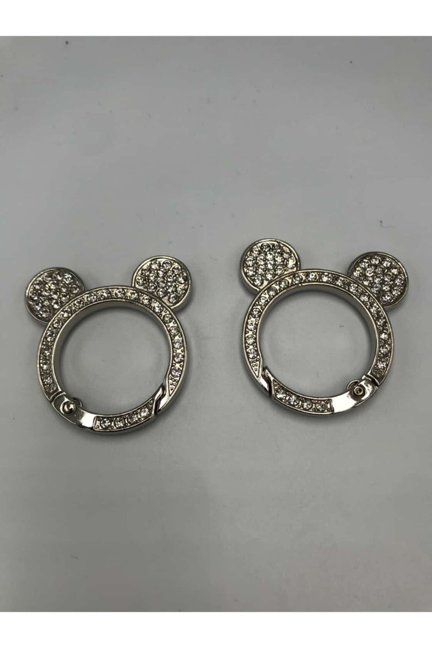 حلقة زنبركية منقوشة، إكسسوار للحقائب، خطاف زنبركي (قطعتان) - 2