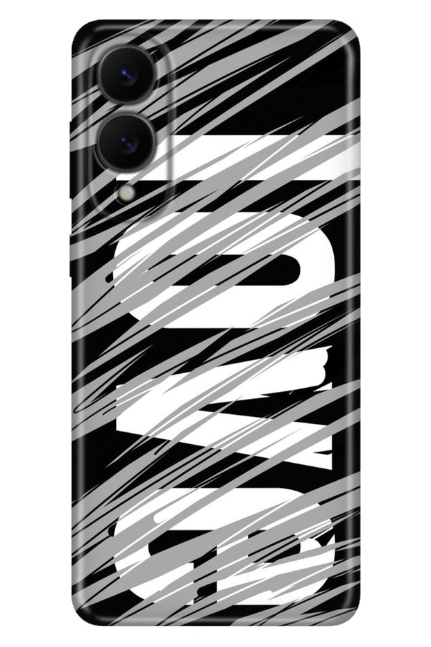 Galaxy S25 Edge Case Decorative Silicone Printed Cover Gray Love Theme