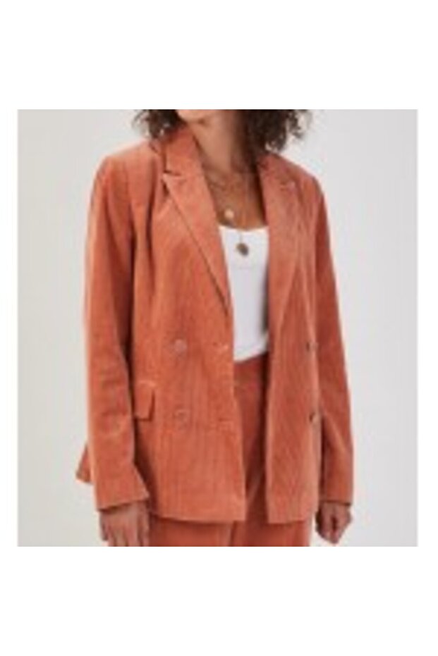 Tetracotta Velvet Blazer - 6