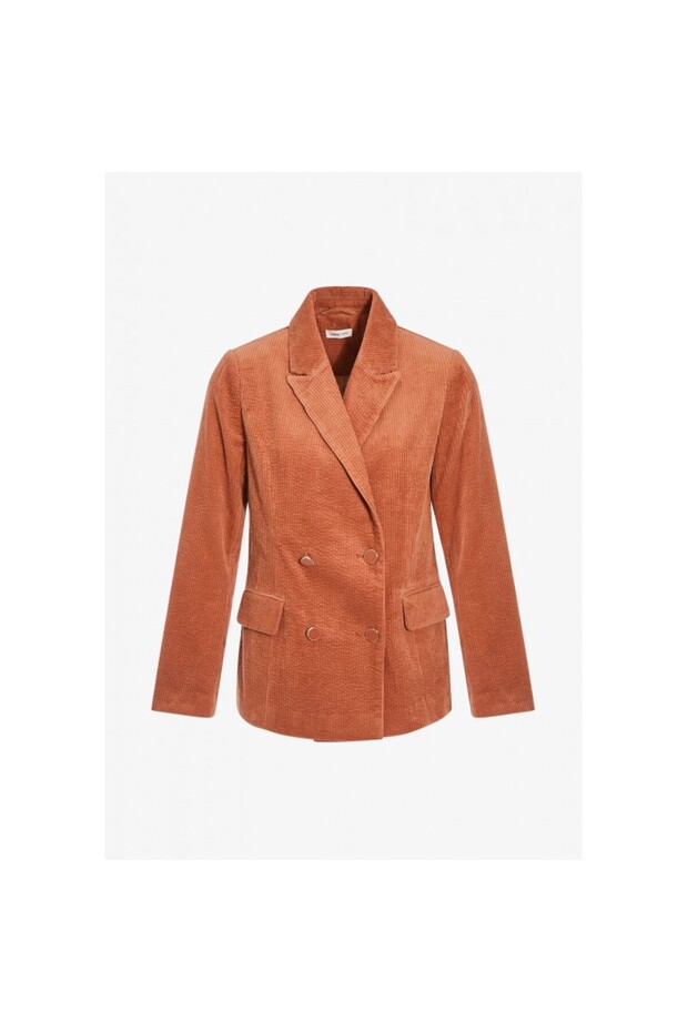 Tetracotta Velvet Blazer - 4