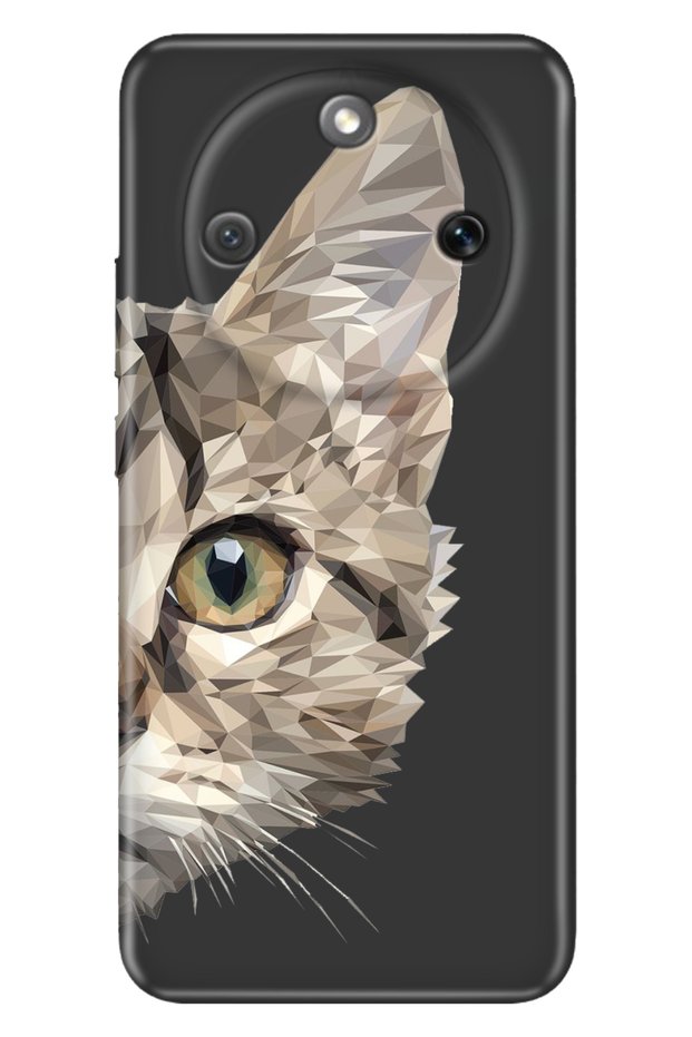 Honor Magic 8 Lite 6.79" Case Colorful Silicone Printed Tpu Cat Prism