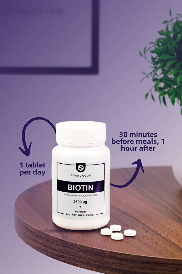 Biotin 60 Tablets - 2